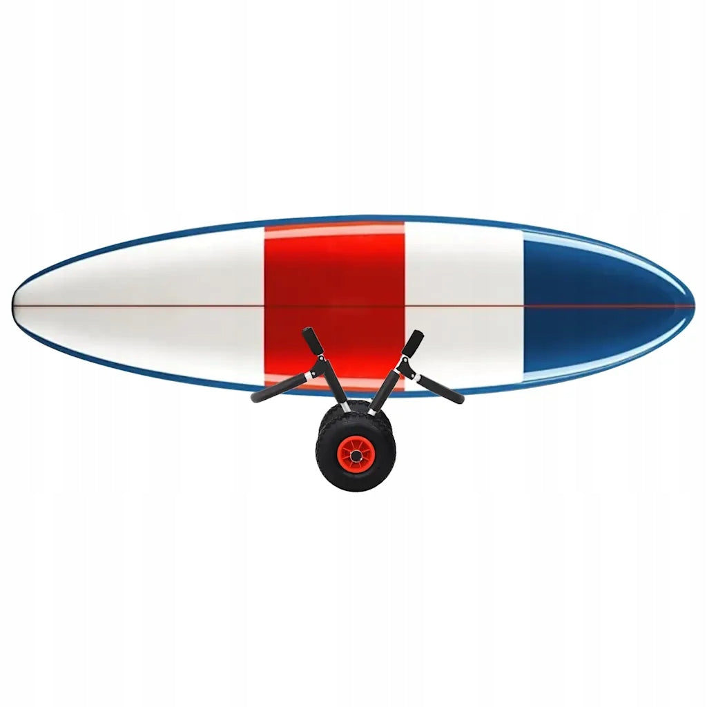 vidaXL SUP trolley for 2 surfboards, folding, 90 kg, aluminium Width 64 cm