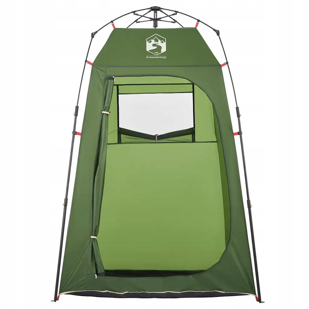 vidaXL Shower tent, green, quick folding, waterproof Waterproofness other