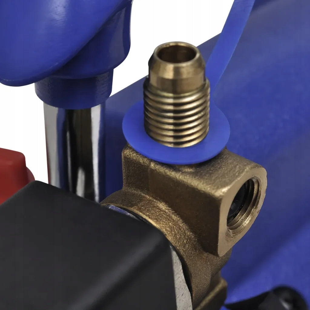 vidaXL Single stage vacuum pump with splitter for 2 meters