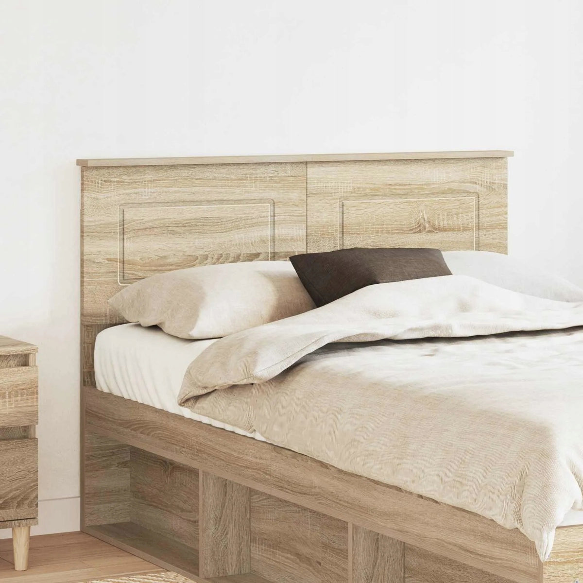 vidaXL Sonoma Oak Headrest Wood-based Material