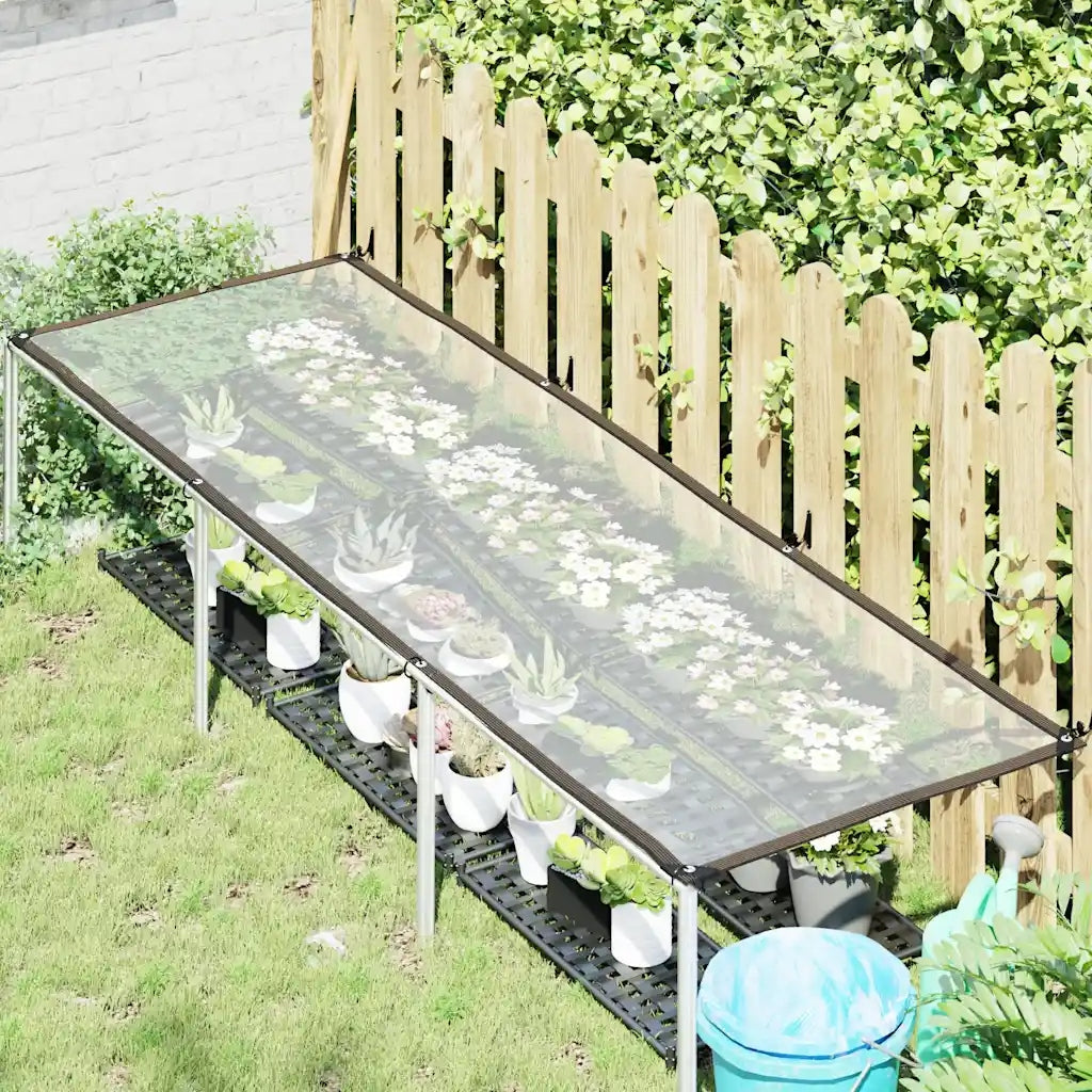 vidaXL Transparent tarpaulin with eyelets 1x3 m Polyethylene Manufacturer VidaXL