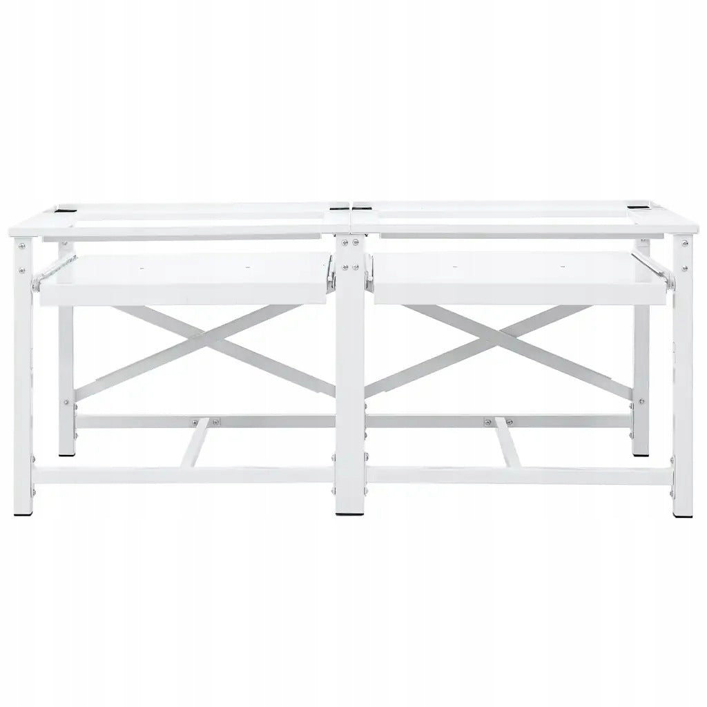 vidaXL | Washing Machine Stand | White Steel Trade name other