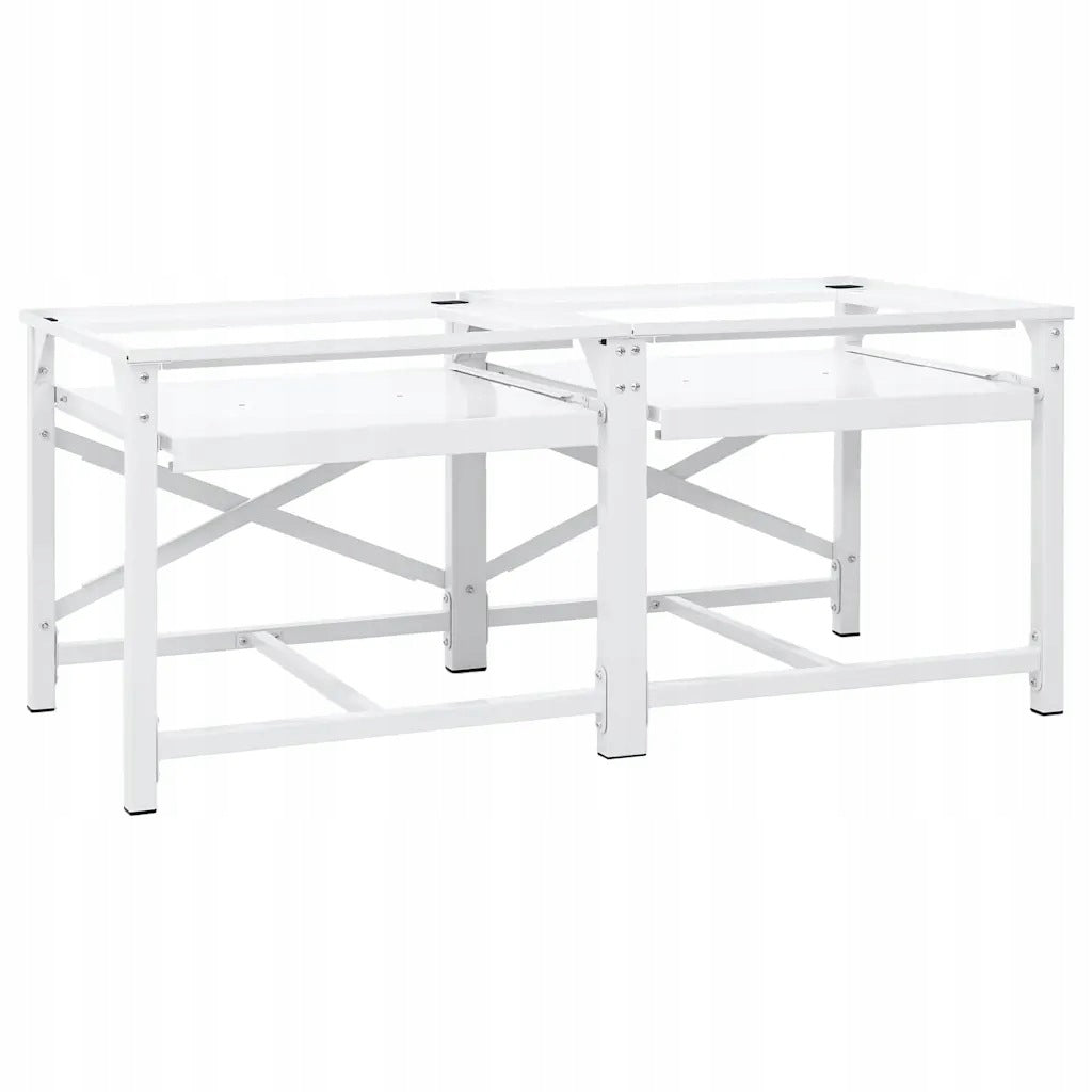 vidaXL | Washing Machine Stand | White Steel