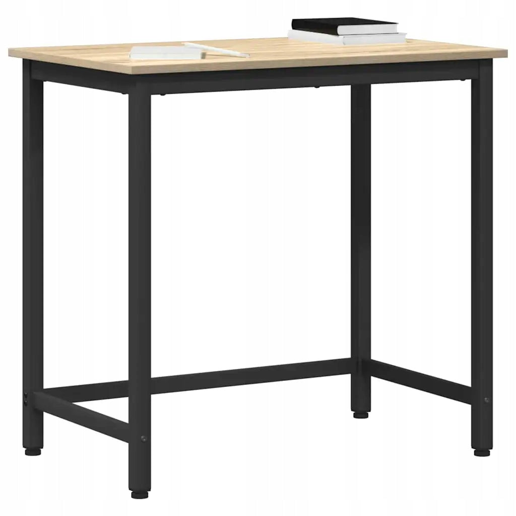vidaXL table Sonoma Oak 100 x 50 x 76,5 cm Engineered wood and steel Brand VidaXL