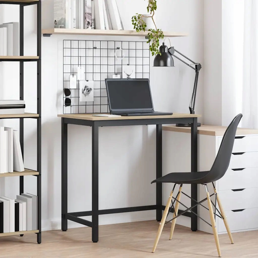 vidaXL table Sonoma Oak 100 x 50 x 76,5 cm Engineered wood and steel