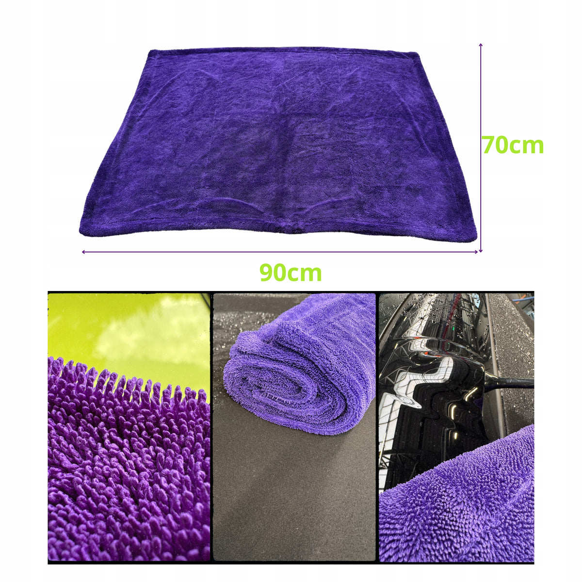 washLAB Orca large towel for drying car drying 1200gsm70x90 Packaging status original