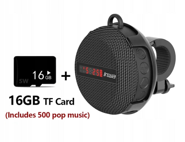 wireless bicycle Bluetooth speaker + 16gb black Brand no brand