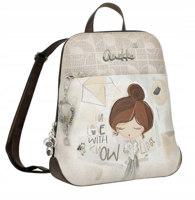 women's backpack Anekke 42805-055 Sophia urban stylish backpack Keychain