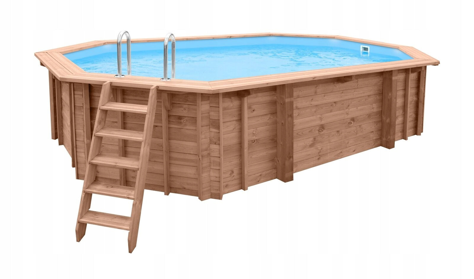 wooden garden swimming pool, swimming pools, Lazurite 6.07x3.96x1.31 m