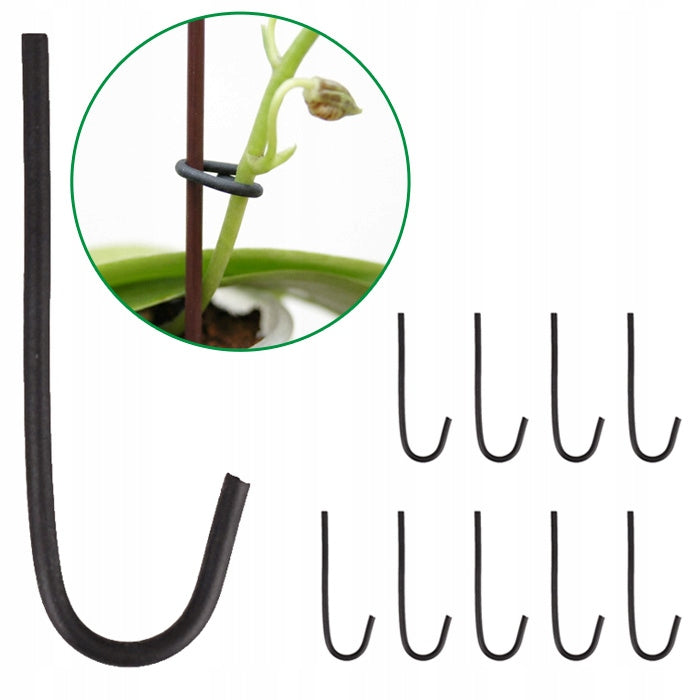 x10 CLIP HOOK COATED WIRE FOR ORCHIDS FASTENING ORCHID FLOWERS