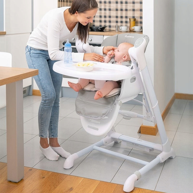 za30d Highchair Feeding 3in1 Swing Sun Lounger Rocker Carrello Cascata Grey Packaging status original
