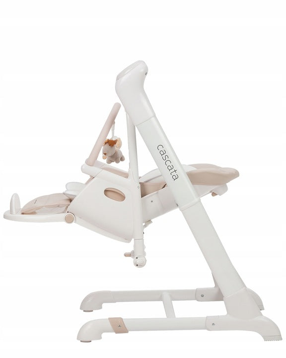 za60d- Highchair 3in1 Swing Lie Rocker Carrello Cascata Beige Packaging status original